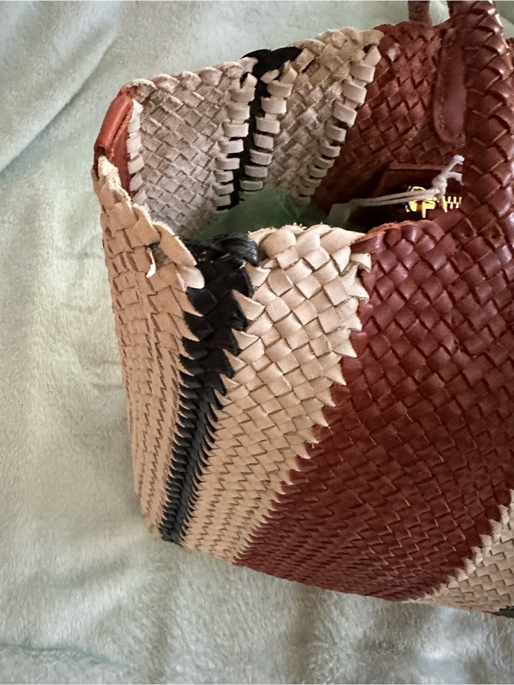 madewell • signature woven tote in stripe - Picture 5 of 7